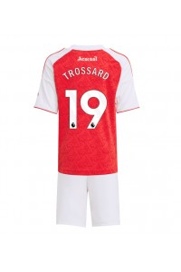 Arsenal Leandro Trossard #19 Jalkapallovaatteet Lasten Kotipeliasu 2025-26 Lyhythihainen (+ Lyhyet housut)